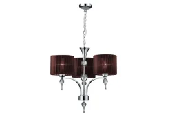 AZzardo Żyrandole|Lampy Do Sypialni, Oświetlenie Do Sypialni<Impress 3 Brown - - lampa wisząca