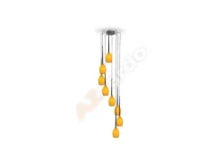 AZzardo Żyrandole|Lampy Do Salonu, Oświetlenie Salonu<Izza 8 Amber - - lampa wisząca