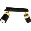 Milagro Plafony Sufitowe I Ścienne<Joker Black-Gold Ii - - oprawa punktowa nowoczesna