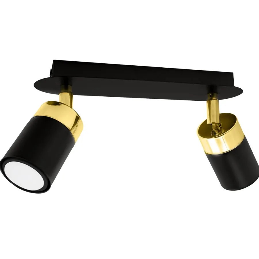 Milagro Plafony Sufitowe I Ścienne<Joker Black-Gold Ii - - oprawa punktowa nowoczesna