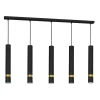 Milagro Żyrandole<Joker Black-Gold V - - lampa wisząca nowoczesna
