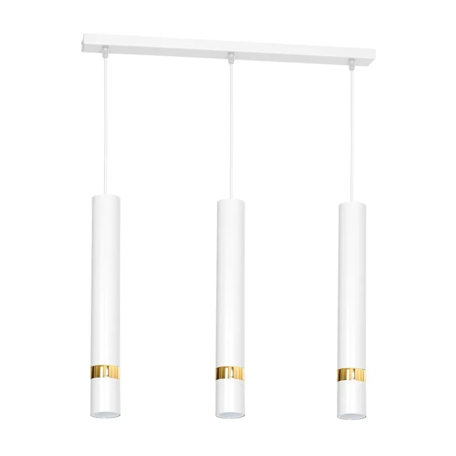 Milagro Żyrandole<Joker White-Gold III - - lampa wisząca nowoczesna