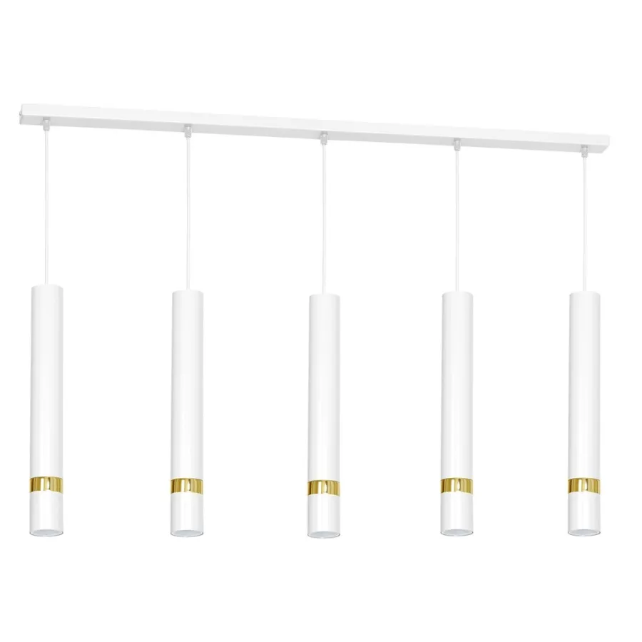 Milagro Żyrandole|Lampy Industrialne<Joker White-Gold V - - lampa wisząca nowoczesna