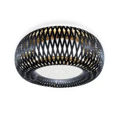 Slamp Plafony Sufitowe I Ścienne|Plafony Ekskluzywne<Kalatos Ø63 czarny, złoty - - lampa sufitowa czarny, złotyNapięcie: 230V