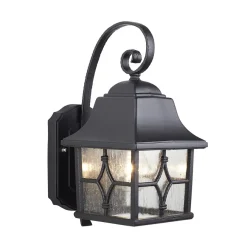 Elstead Lighting Kinkiety Zewnętrzne: Ogrodowe I Elewacyjne|Lampy Ogrodowe, Oświetlenie Do Ogrodu<Kent Black - - kinkiet ogrodowy