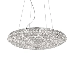 Ideal Lux Żyrandole|Lampy Kryształowe Wiszące<King Sp12 - - lampa wisząca