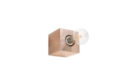 SOLLUX LIGHTING Kinkiety I Lampy Na Ścianę|Kinkiety Nowoczesne<Kinkiet ABEL - Sollux Naturalne drewno