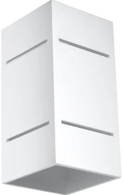 SOLLUX LIGHTING Kinkiety I Lampy Na Ścianę|Kinkiety Nowoczesne<Kinkiet BLOCCO - Sollux Biały