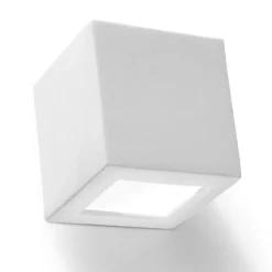 SOLLUX LIGHTING Kinkiety I Lampy Na Ścianę<Kinkiet Ceramiczny LEO - Sollux Biały