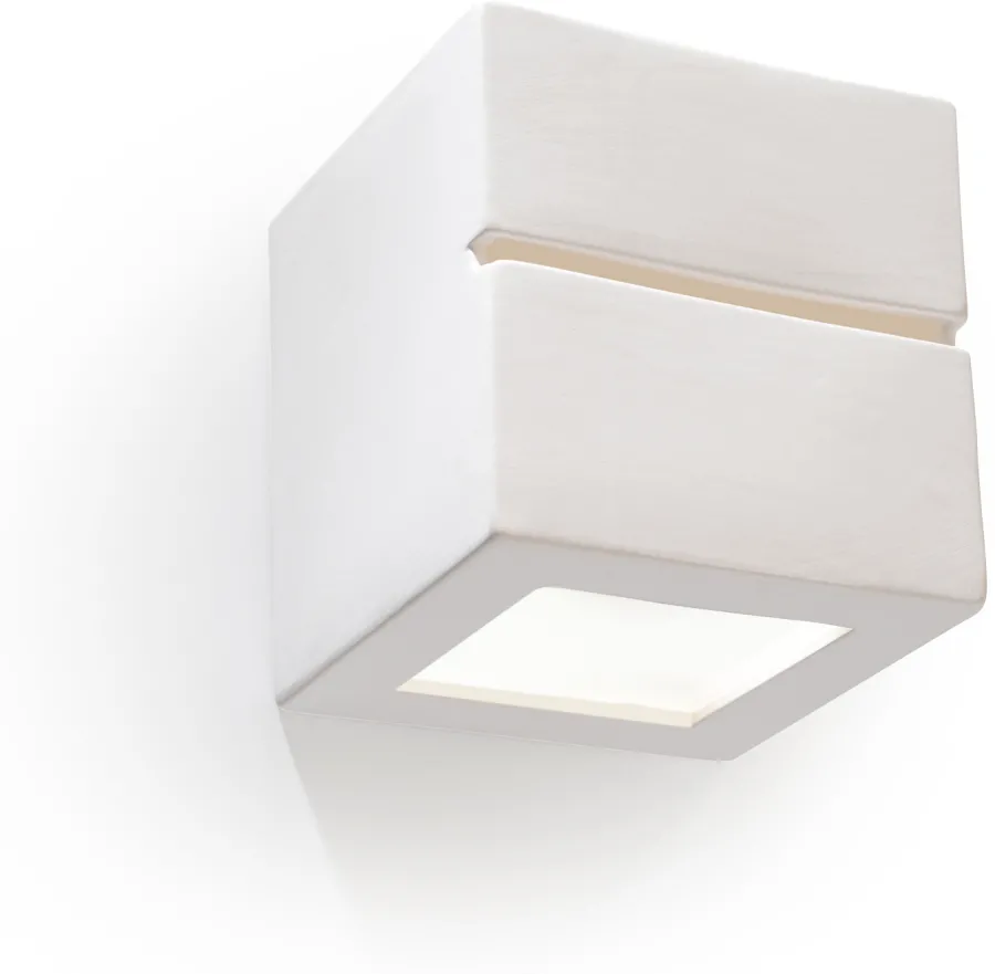SOLLUX LIGHTING Kinkiety I Lampy Na Ścianę<Kinkiet Ceramiczny LEO LINE - Sollux Biały