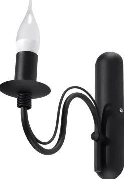 SOLLUX LIGHTING Kinkiety I Lampy Na Ścianę|Lampy Do Jadalni<Kinkiet MINERWA - Sollux Czarny