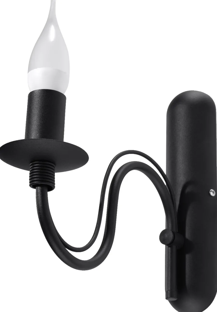 SOLLUX LIGHTING Kinkiety I Lampy Na Ścianę|Lampy Do Jadalni<Kinkiet MINERWA - Sollux Czarny