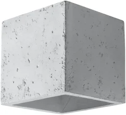 SOLLUX LIGHTING Kinkiety I Lampy Na Ścianę|Lampy Do Kuchni, Oświetlenie Kuchenne<Kinkiet QUAD Beton - Sollux Szary