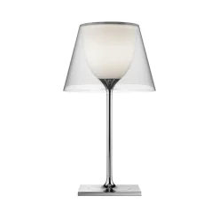 Flos Lampki Na Biurko, Oświetlenie Biurkowe|Biurkowe Ekskluzywne<Ktribe T1 H56 chrom, przezroczysty - - lampa biurkowa chrom, przezroczystyNapięcie: 230V