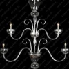 Glass LPS Stylowe Lampy Wiszące|Lampy Kryształowe Wiszące<L11 901/04/0; F 2 floor, flat, SILVER - - kryształowy żyrandol