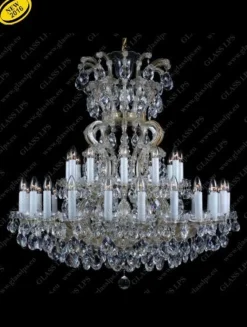 Glass LPS Stylowe Lampy Wiszące|Lampy Kryształowe Wiszące<L14 304/37/1; F cut - - kryształowy żyrandol