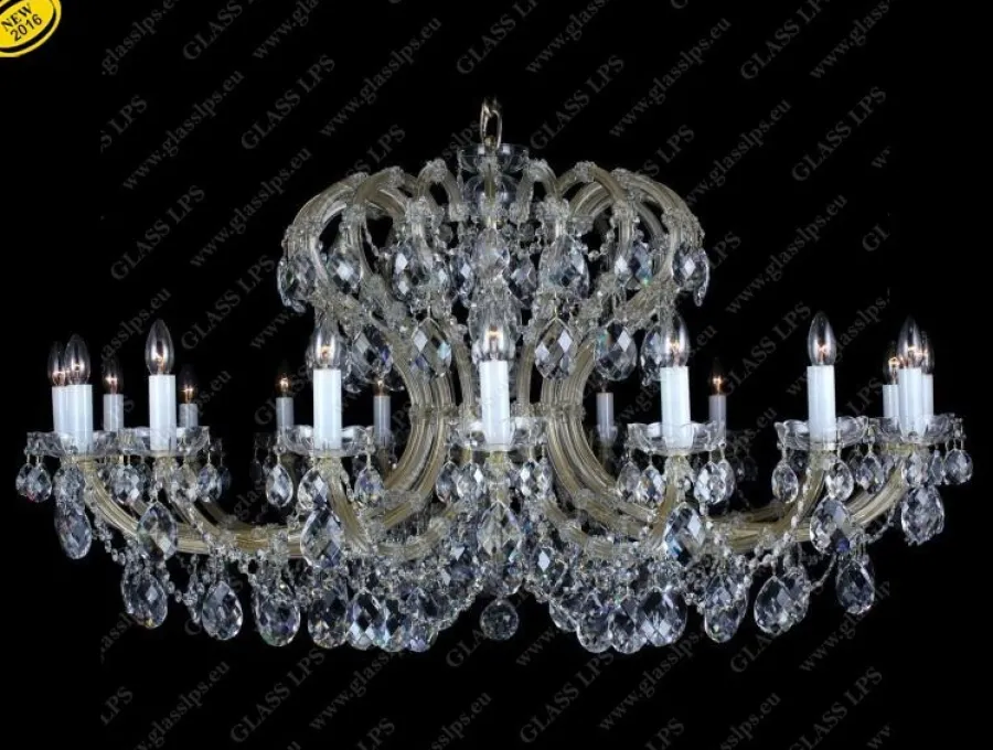 Glass LPS Stylowe Lampy Wiszące|Lampy Kryształowe Wiszące<L14 005/18/1; F cut - - kryształowy żyrandol