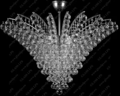 Glass LPS Plafony Kryształowe<L17 555/18/4; Ni - - kryształowa lampa sufitowa