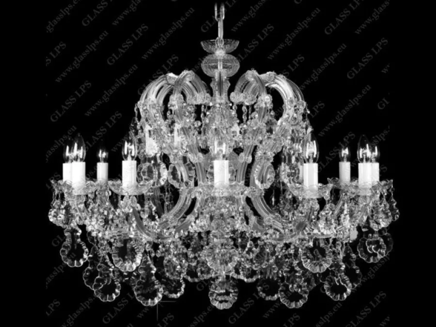 Glass LPS Stylowe Lampy Wiszące|Lampy Kryształowe Wiszące<L14 003/12/2; Ni - - kryształowy żyrandol