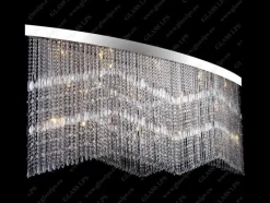 Glass LPS Plafony Kryształowe<L17 010/15/3, 3-SK; F 2 coat, Ni - - kryształowa lampa sufitowa