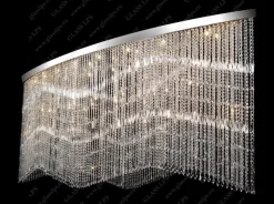 Glass LPS Lampy Barowe I Do Restauracji|Plafony Kryształowe<L17 010/38/3, 3-SK; F 2 coat, Ni - - kryształowa lampa sufitowa
