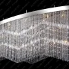 Glass LPS Plafony Kryształowe<L17 010/25/3, 3-SK; F 2 coat, tube, Ni - - kryształowa lampa sufitowa