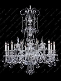 Glass LPS Stylowe Lampy Wiszące|Lampy Kryształowe Wiszące<L11 898/12/1-A, 2; SILVER - - kryształowy żyrandol