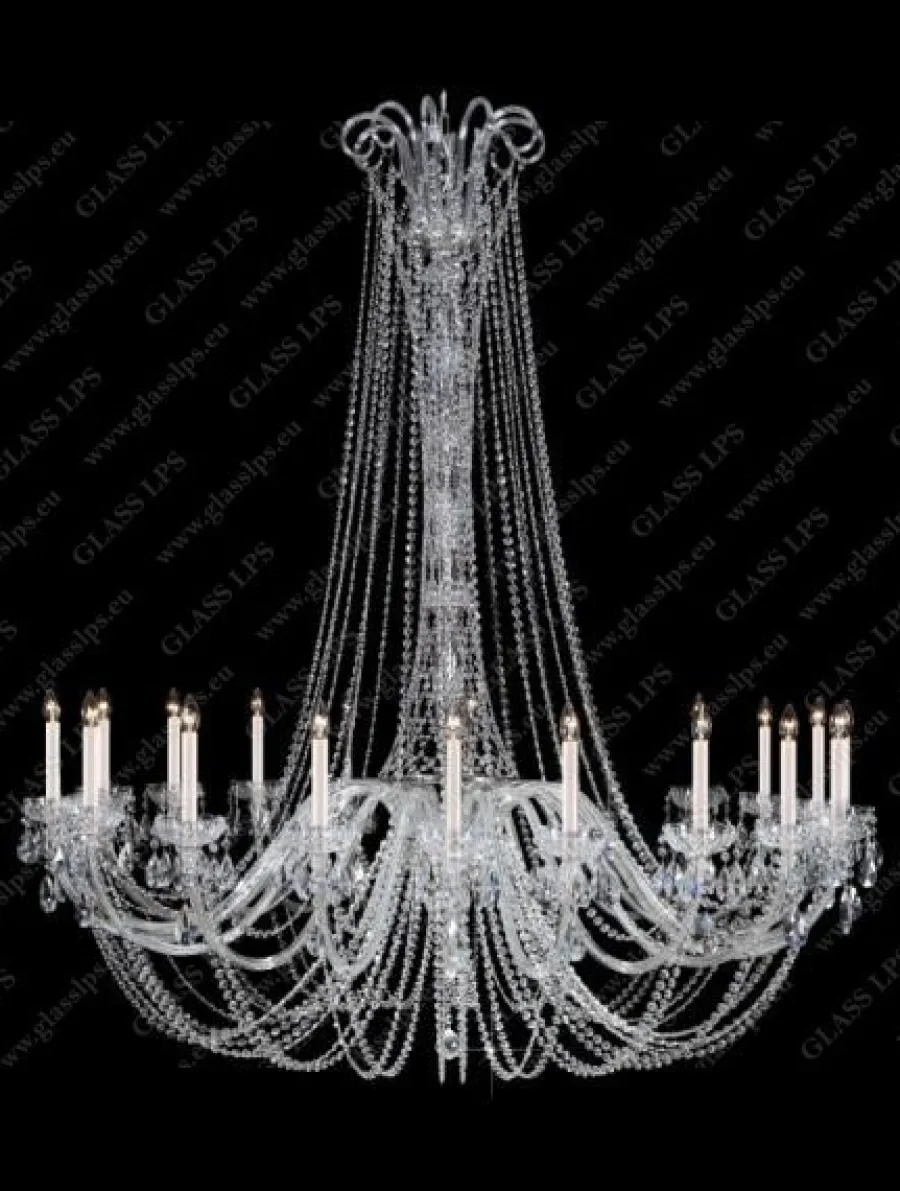 Glass LPS Stylowe Lampy Wiszące|Lampy Kryształowe Wiszące<L11 918/18/1-A; Ni - - kryształowy żyrandol