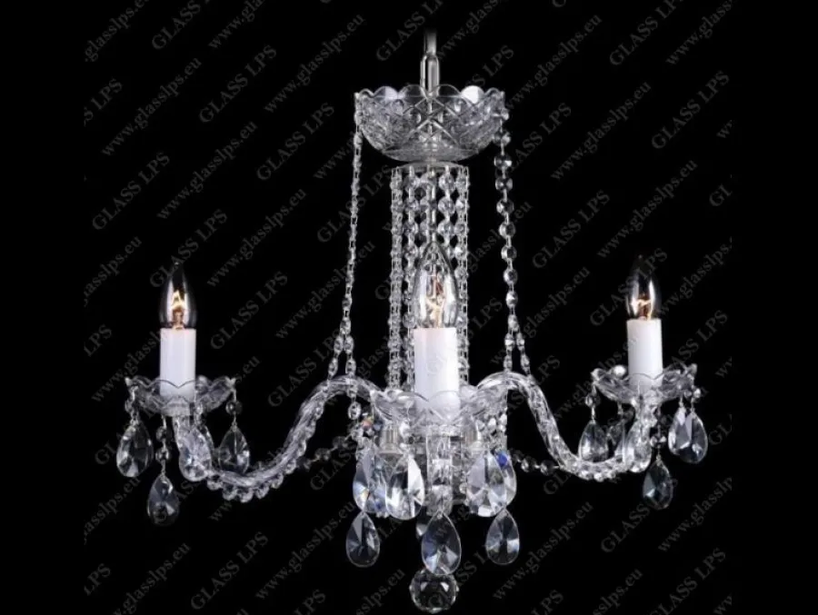 Glass LPS Stylowe Lampy Wiszące|Lampy Kryształowe Wiszące<L11 007/03/1-A; Ni - - kryształowy żyrandol
