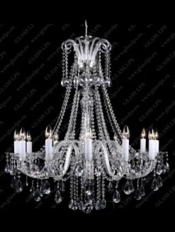 Glass LPS Stylowe Lampy Wiszące|Lampy Kryształowe Wiszące<L11 907/18/1-A; Ni - - kryształowy żyrandol