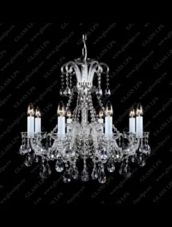 Glass LPS Stylowe Lampy Wiszące|Lampy Kryształowe Wiszące<L11 907/08/1-A; Ni - - kryształowy żyrandol