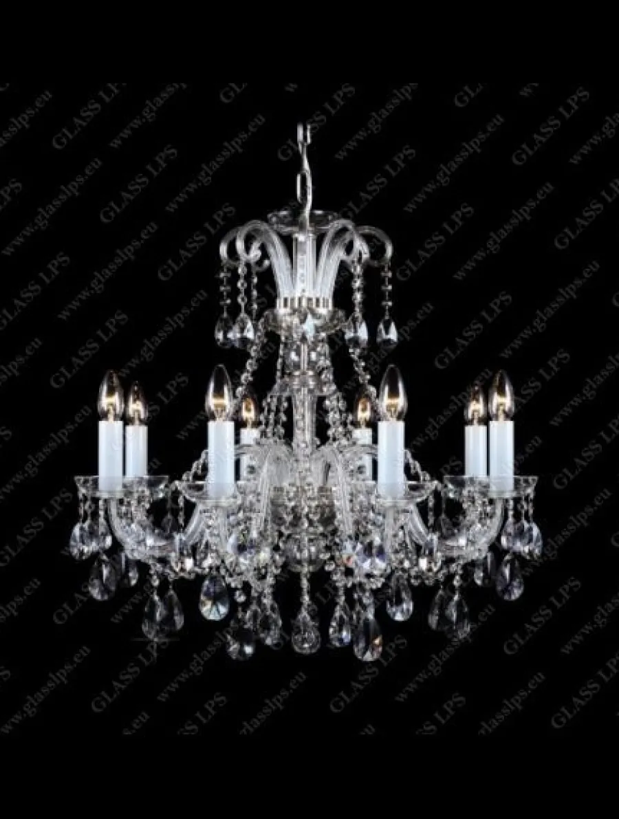 Glass LPS Stylowe Lampy Wiszące|Lampy Kryształowe Wiszące<L11 907/08/1-A; Ni - - kryształowy żyrandol