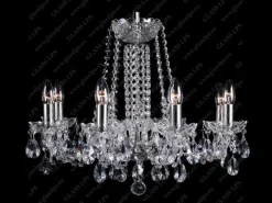 Glass LPS Stylowe Lampy Wiszące|Lampy Kryształowe Wiszące<L11 007/08/1-A; SILVER - - kryształowy żyrandol