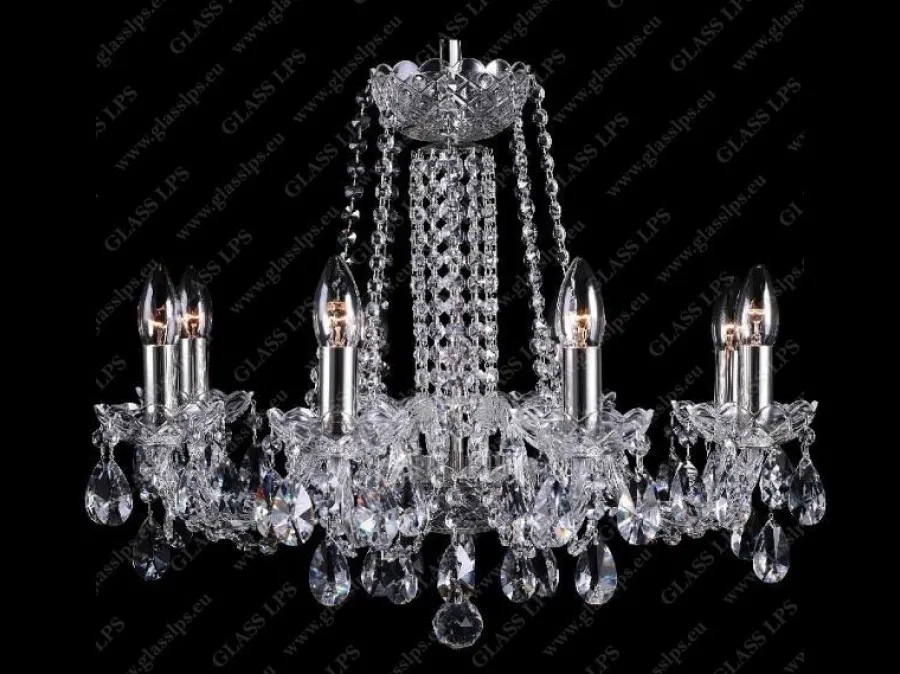 Glass LPS Stylowe Lampy Wiszące|Lampy Kryształowe Wiszące<L11 007/08/1-A; SILVER - - kryształowy żyrandol