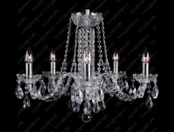 Glass LPS Stylowe Lampy Wiszące|Lampy Kryształowe Wiszące<L11 007/05/1-A; SILVER - - kryształowy żyrandol