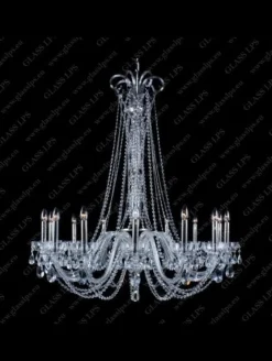Glass LPS Stylowe Lampy Wiszące|Lampy Kryształowe Wiszące<L11 918/14/1-A; SILVER - - kryształowy żyrandol