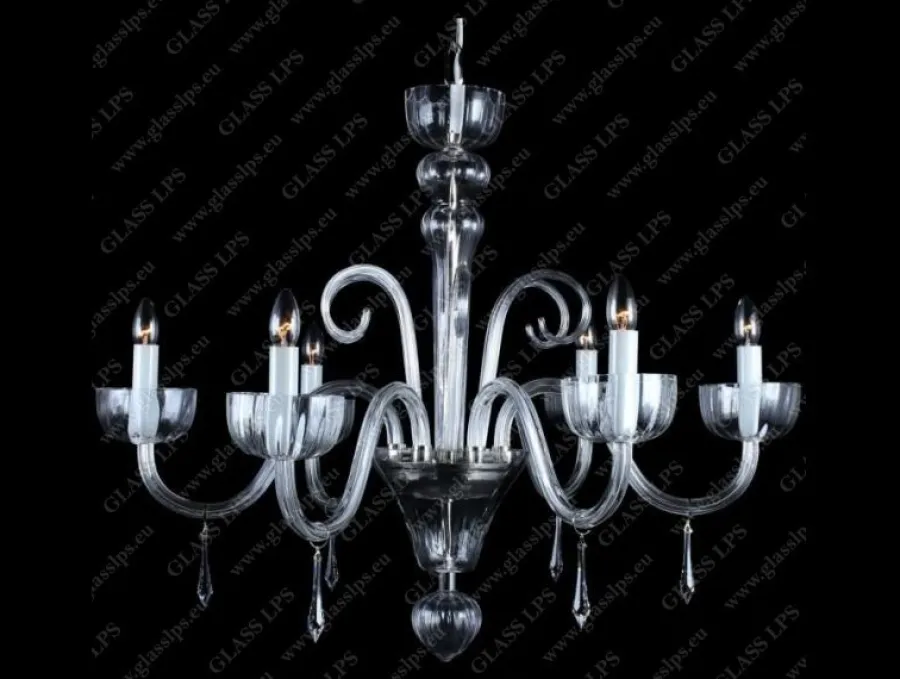 Glass LPS Stylowe Lampy Wiszące|Lampy Kryształowe Wiszące<L11 901/06/3-H; Ni - - kryształowy żyrandol