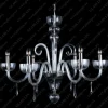 Glass LPS Lampy Do Salonu, Oświetlenie Salonu|Stylowe Lampy Wiszące<L11 901/06/3-H; SILVER - - kryształowy żyrandol