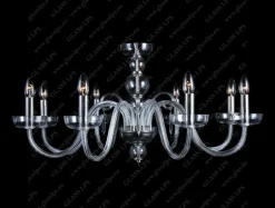 Glass LPS Stylowe Lampy Wiszące|Lampy Kryształowe Wiszące<L11 905/08/3-H; SILVER - - kryształowy żyrandol