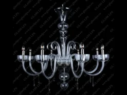 Glass LPS Stylowe Lampy Wiszące|Lampy Kryształowe Wiszące<L11 901/08/3-H; SILVER - - kryształowy żyrandol