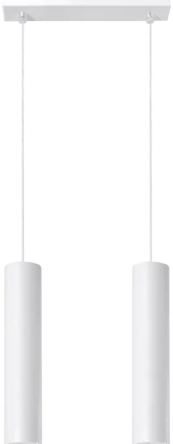 SOLLUX LIGHTING Żyrandole<Lagos 2 Biały - - lampa wisząca