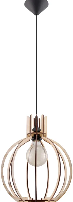 SOLLUX LIGHTING Lampy Do Salonu, Oświetlenie Salonu|Lampy Do Sypialni, Oświetlenie Do Sypialni<Lampa Wisząca ARANCIA - Sollux Naturalne drewno