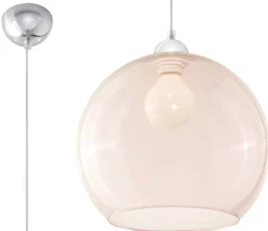 SOLLUX LIGHTING Nowoczesne Lampy Wiszące|Żyrandole<Lampa Wisząca BALL - Sollux Szampański