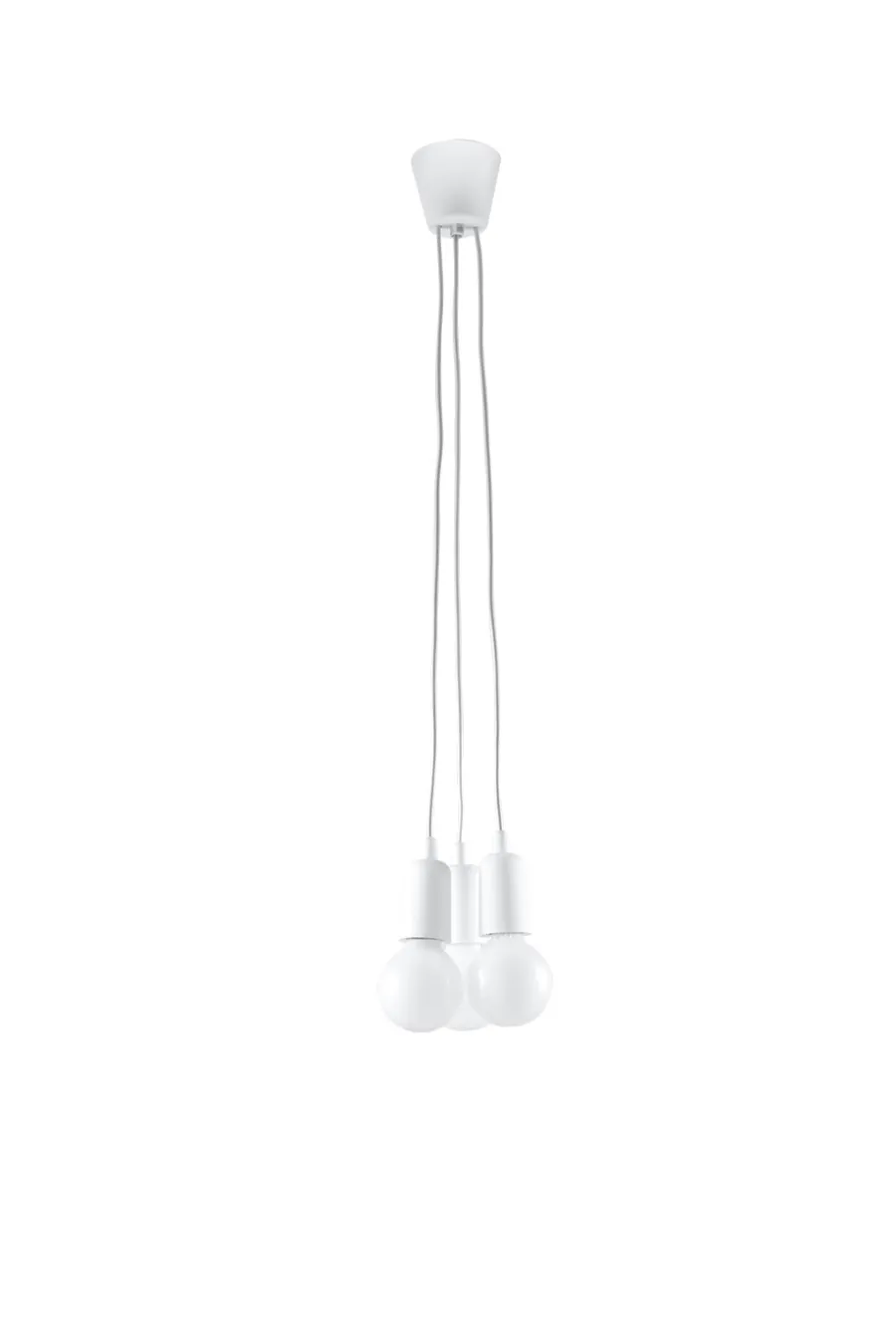 SOLLUX LIGHTING Żyrandole|Lampy Do Sypialni, Oświetlenie Do Sypialni<Lampa wisząca DIEGO 3 biała - Sollux biały