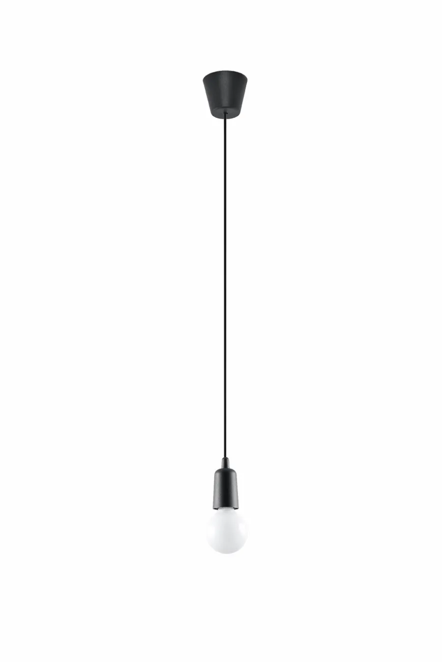 SOLLUX LIGHTING Lampy Do Salonu, Oświetlenie Salonu|Lampy Do Sypialni, Oświetlenie Do Sypialni<Lampa wisząca DIEGO 1 czarna - Sollux