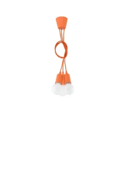 SOLLUX LIGHTING Żyrandole|Lampy Młodzieżowe<Lampa wisząca DIEGO 3 - Sollux Pomarańczowy