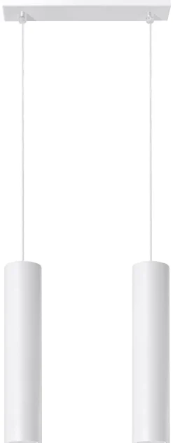 SOLLUX LIGHTING Żyrandole|Lampy Tuby<Lampa Wisząca LAGOS 2 - Sollux Biały