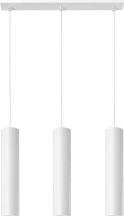 SOLLUX LIGHTING Żyrandole|Lampy Tuby<Lampa Wisząca LAGOS 3 - Sollux Biały