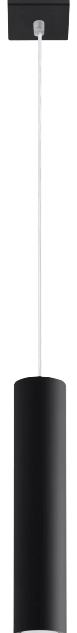 SOLLUX LIGHTING Lampy Tuby|Lampy Do Sypialni, Oświetlenie Do Sypialni<Lampa Wisząca LAGOS 1 - Sollux Czarny