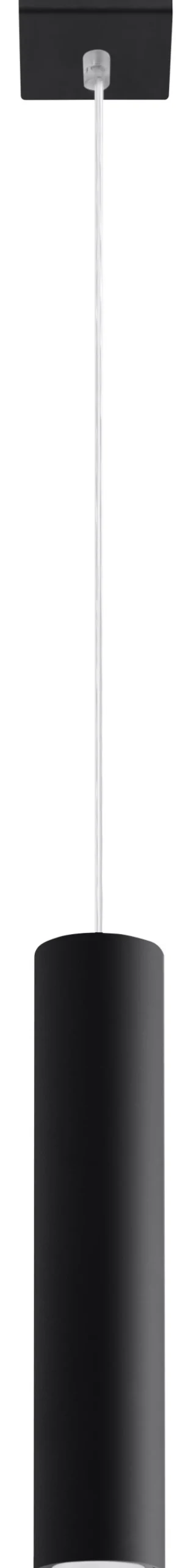 SOLLUX LIGHTING Lampy Tuby|Lampy Do Sypialni, Oświetlenie Do Sypialni<Lampa Wisząca LAGOS 1 - Sollux Czarny